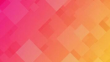 Warm pink and orange color gradient abstract background with a repeating textured geometric shapes pattern. Full HD and looping animation. video