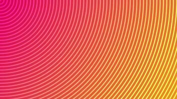 A repeating pattern of curved lines on a warm pink and orange color gradient. This vibrant abstract animation is full HD and looping. video