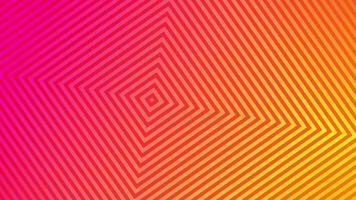 A repeating geometric square pattern on a warm pink and orange color gradient. This vibrant abstract background animation is full HD and looping. video