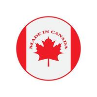 Made in Canada labels and iconsMaple leaf icon set vector