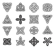 Collection of Intricate Celtic Knotwork Design vector