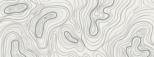 Topographic contour map. Abstract Geographic line mountain relief. Top view. Abstract cartographic Background with lines and waves of hills. Cartography, topology, or terrain path concept vector