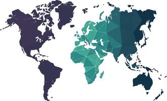 A world map vector