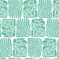Abstract green floral elements, branches with leaves seamless pattern for wallpaper, wrapping paper, textile prints, scrapbooking, stationery, etc. EPS 10 vector