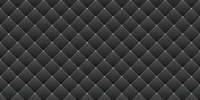 Geometric black background with square shape pattern design vector