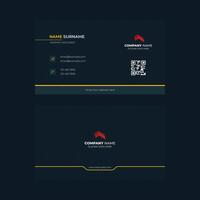 Professional business card template. Multipurpose id card template for company vector