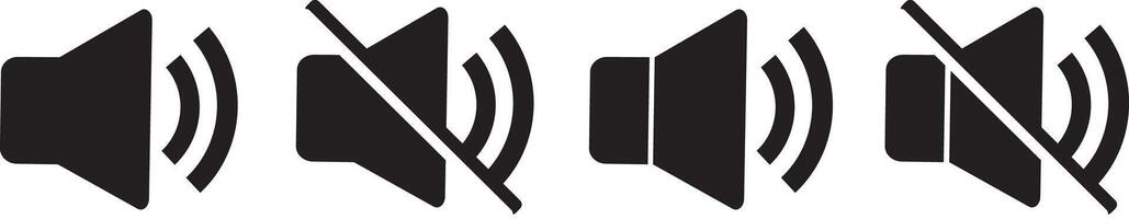 Volume icon set. Speaker icon vactor. Volume icon. illustration vector