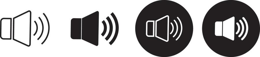 Speaker icons vactor set. Volume off symbol. symbol for web site Computer and mobile background vector