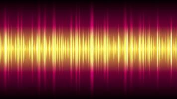 Bright glowing tech waveform equalizer animation video