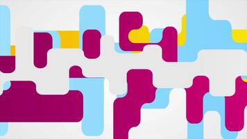 Abstract minimal colorful geometric animation video