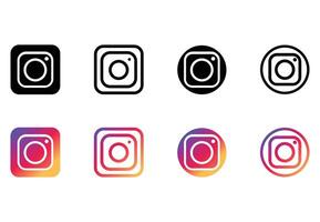 Modern Instagram Logo , Clean Instagram Icon for Web, Insta Logo, Gradient Instagram App Icon vector