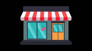 Illustration of an Open Shop Building video
