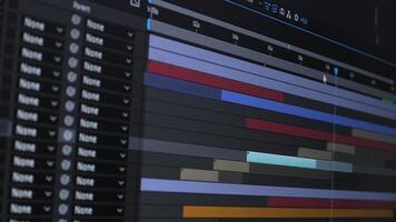 A user works on an editing software to refine footage, including color correction and audio adjustments for a professional project, enhancing visual quality and storytelling. video