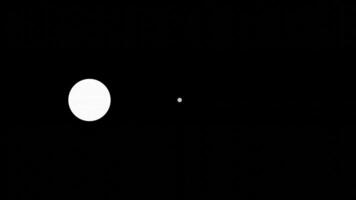 Three Dot Pop Loading Animation, Growing and Disappearing Dots on Black Background video