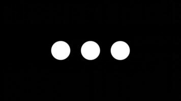 Orbiting Dot Loading Animation, Two Dots Rotating Around Static Center in Smooth Loop, White Circles on Black Background video