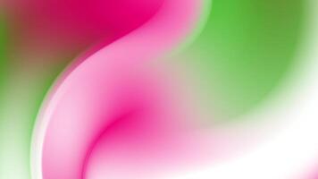 Abstract pink green background animation with a curved shape and seamless looping video