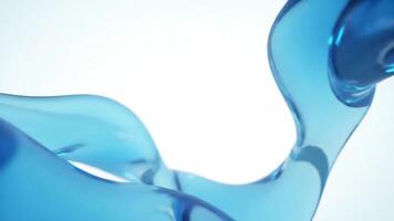 Captivating Abstract Fluid Motion in Serene Blue Tones and Minimalist Background video