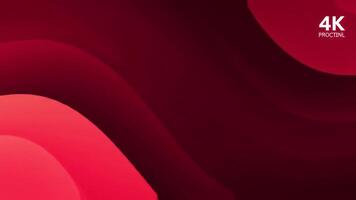 Dynamic 4K Scarlet Abstract Waves Background for Creative Projects video