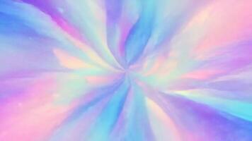 Hypnotic Rainbow Burst Background with soft Pastel Tones and Visual Dynamics video