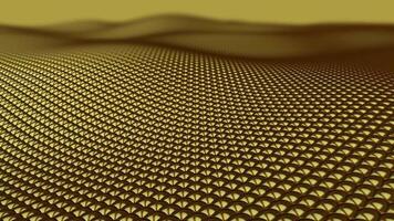 Blur Effect, Waves of Golden Spheres, Unique Design, Elite Floating Background, Colors, Reflection, Exclusive video
