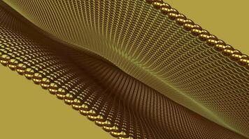 Exclusive, Waves of Golden Spheres, Beautiful Floating Background, Unique Design, Reflection, Colors video