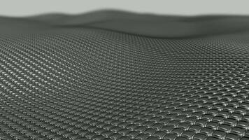 Blur Effect, Waves of Silver Rounded Cubes, Unique Design, Elite Floating Background, Colors, Reflection, Exclusive video