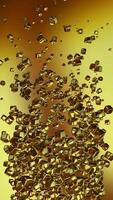 Golden Cubes, Elite Template, Colors, Vertical Background, Unique Design, Exclusive, Rotation video