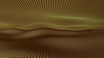 Luxury Floating Background, Waves of Golden Spheres, Colors, Unique Design, Reflection, Exclusive video