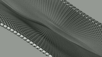 Exclusive, Waves of Silver Rounded Cubes, Beautiful Floating Background, Unique Design, Reflection, Colors video