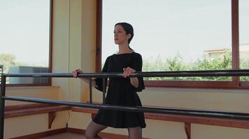 Warming Up In The Studio Of A Professional Dancer video