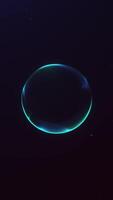 Clean and minimalistic vertical 4K loop with a glowing blue sphere and smooth subtle motion. Great for corporate videos, elegant presentations, branding, tech backgrounds, or intros. video