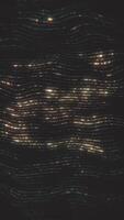 Luxury background with textured glittering golden wavy lines. This shiny glitzy vertical animation is full HD and a seamless loop. video