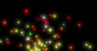 A series of explosions of bright fireworks. Abstract animation. video