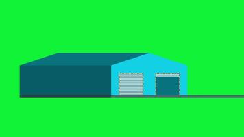 Warehouse with truck unloading cargo video