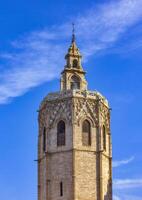 Tower of the Valencia Cathedral, Spain photo