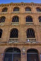 Windows of the Bullring of Valencia, Spain photo