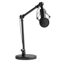 Professional Microphone on Adjustable Stand for Recording Use png
