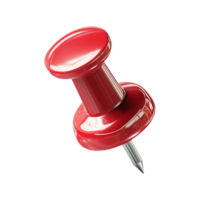 a red push pin on a transparent background png
