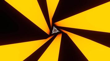 Orange and White Curved Triangle Background VJ Loop in 4K video