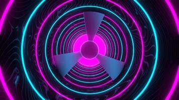 Cyan and Pink Bright Ventilation Background VJ Loop in 4K video