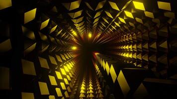 Gold and Red Circular Descent Background VJ Loop in 4K video