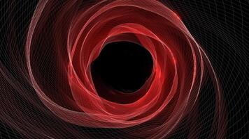 Red and White Waved Magic Cave Background VJ Loop in 4K video