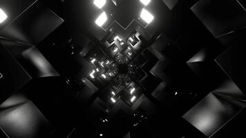 White Neon Shapes Movement Background VJ Loop in 4K video