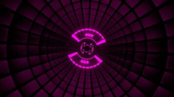 Pink and Cyan Changing Light Effect Tunnel Background VJ Loop in 4K video