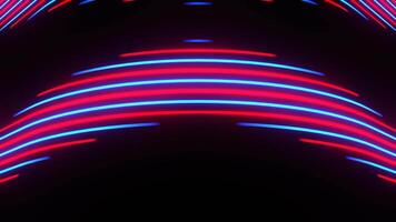 Red and Blue Abstract Neon Vertical Lines Show Background VJ Loop in 4K video