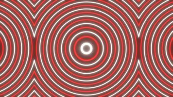 Red and White Glowing Curly Pattern Background VJ Loop in 4K video