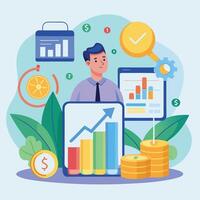 Comprehensive Overview of Finance and Financial Performance Concepts vector