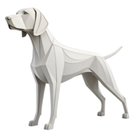 3D, Minimalistic Vizsla dog, isolated on a transparent background png
