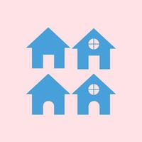 Real estate icon set. Flat design style eps 10. home button for any purpose. design elements illustration with technology theme including building theme vector