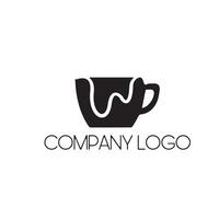 Cup of coffee drink logo concept vector